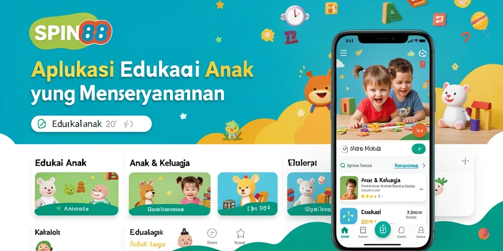 Antarmuka edukatif yang menarik dan interaktif untuk anak-anak.
